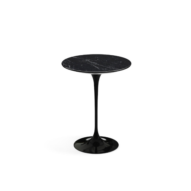놀 사리넨 라운드 사이드 테이블 (ø410 x H510) - 블랙/네로 마르퀴나