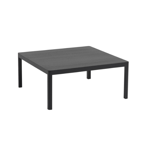 무토 워크샵 커피 테이블 (86x86) - 블랙 오크